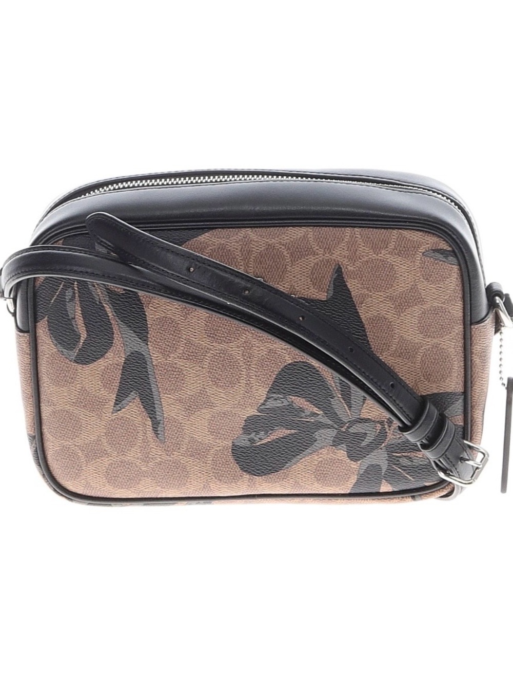 Coach Mini Jamie bow print Camera crossbody Bag in Signature Canvas - Picture 2 of 6